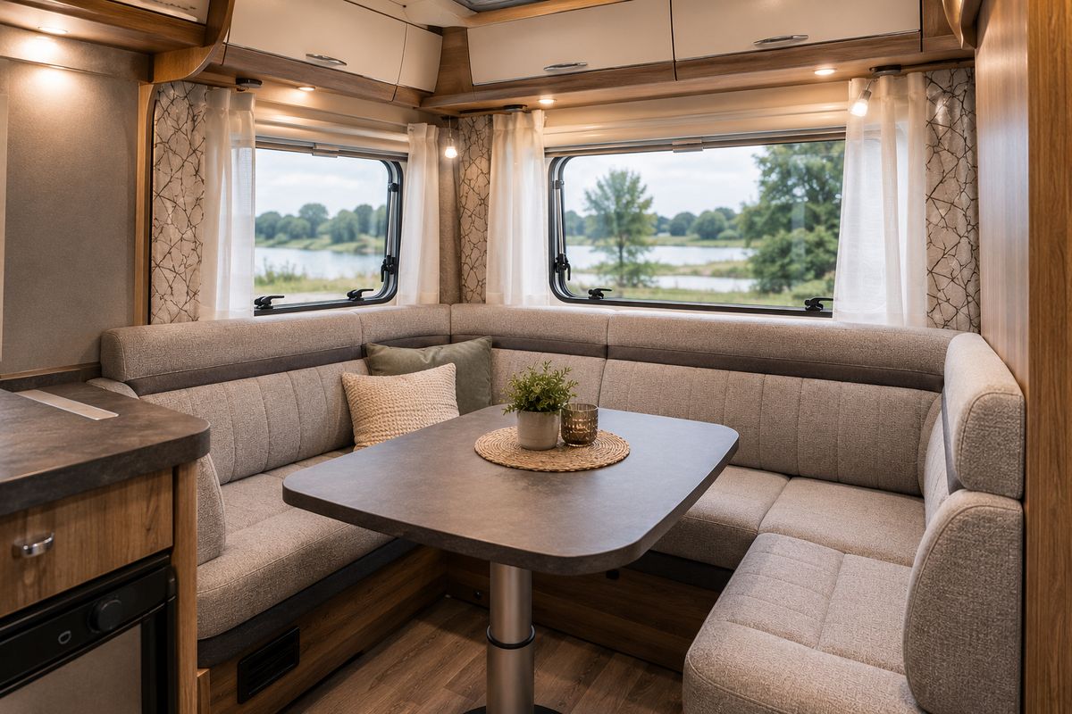 Camper & Caravan stoffering door Yucel Stoffeerderij